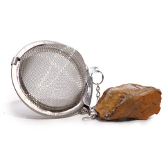 Raw Crystal Gemstone Tea Strainer - Gold Tigers Eye product image 4