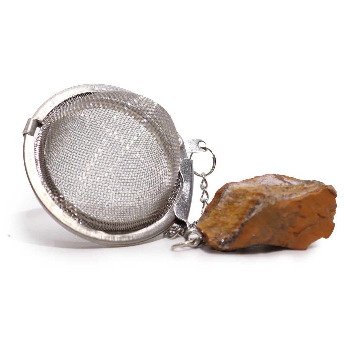 Raw Crystal Gemstone Tea Strainer - Gold Tigers Eye product image 4
