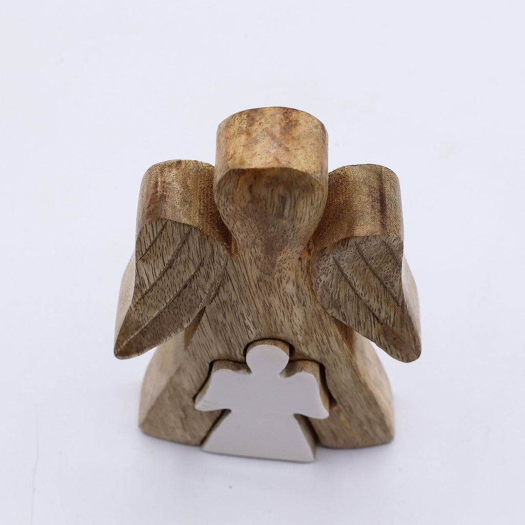 Mango Wood Angel in Angel - White Enamel product image 5