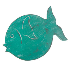 Albasia Wood Fish Stand - Turquoise product image 6