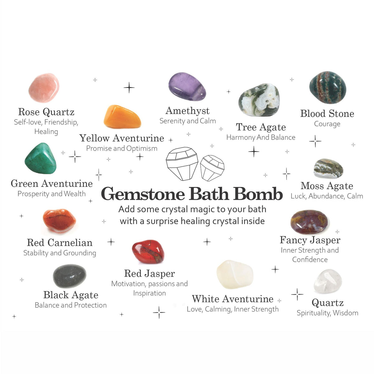 Gemstone Bath Bomb - Raspberry & Pomegranate product image 3