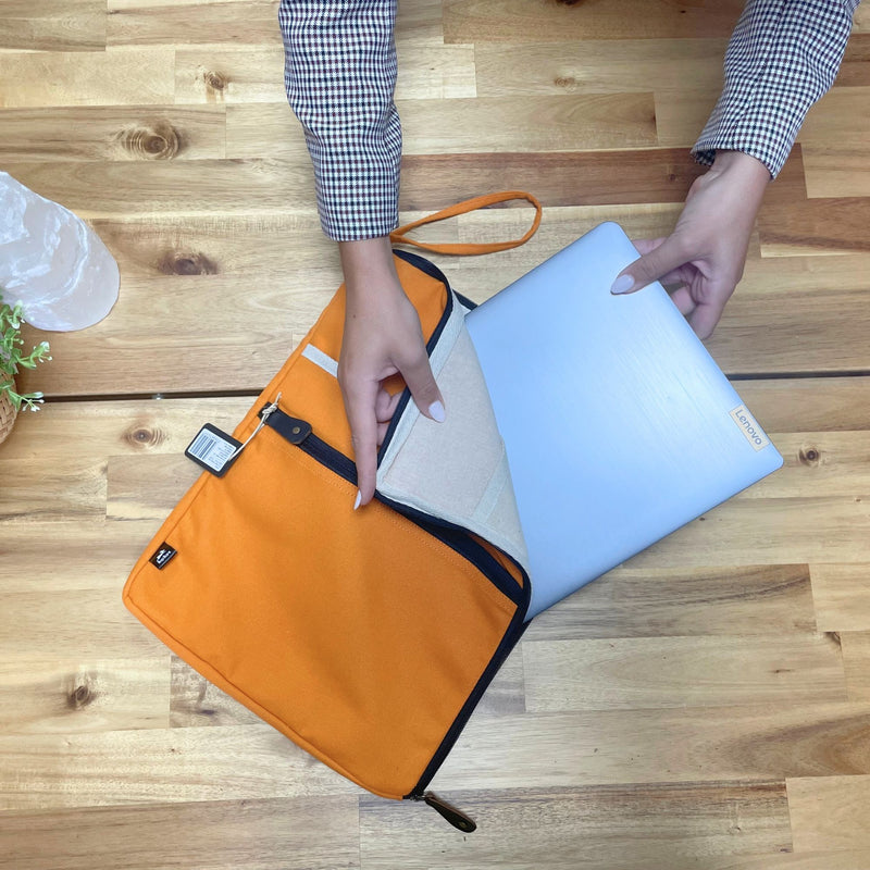 Canvas Large Laptop Pouch - Orange product image