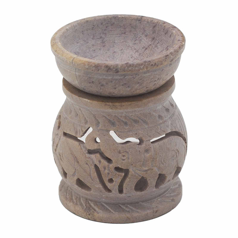 Small Soapstone Oil Burner 8cm - Elephant product image