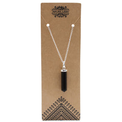 Gemstone Classic Point Pendant - Black Agate product image 2