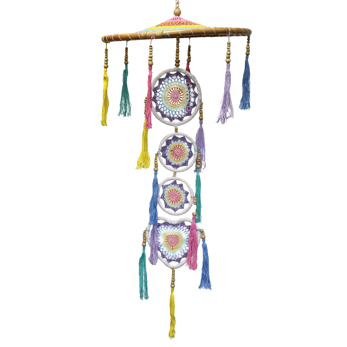 Large Drama Dreancatcher - Pastal Rainbow product image 4