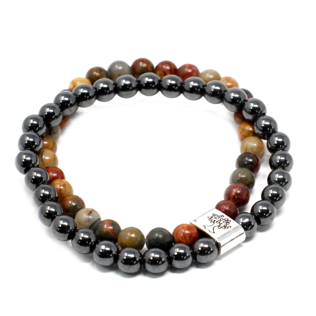 Magnetic Gemstone Bracelet - Picasso Jasper product image 6