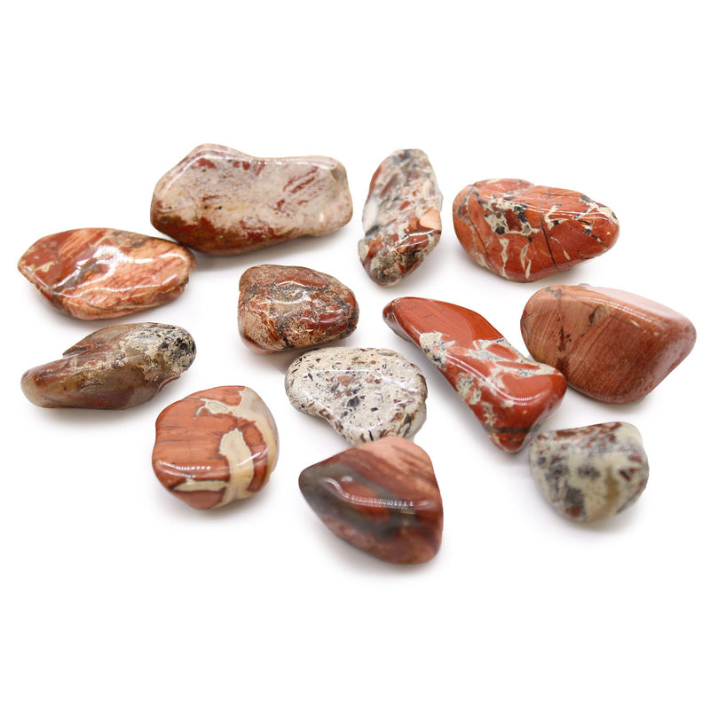 Medium African Tumble Stones - Light Jasper - Brecciated product image