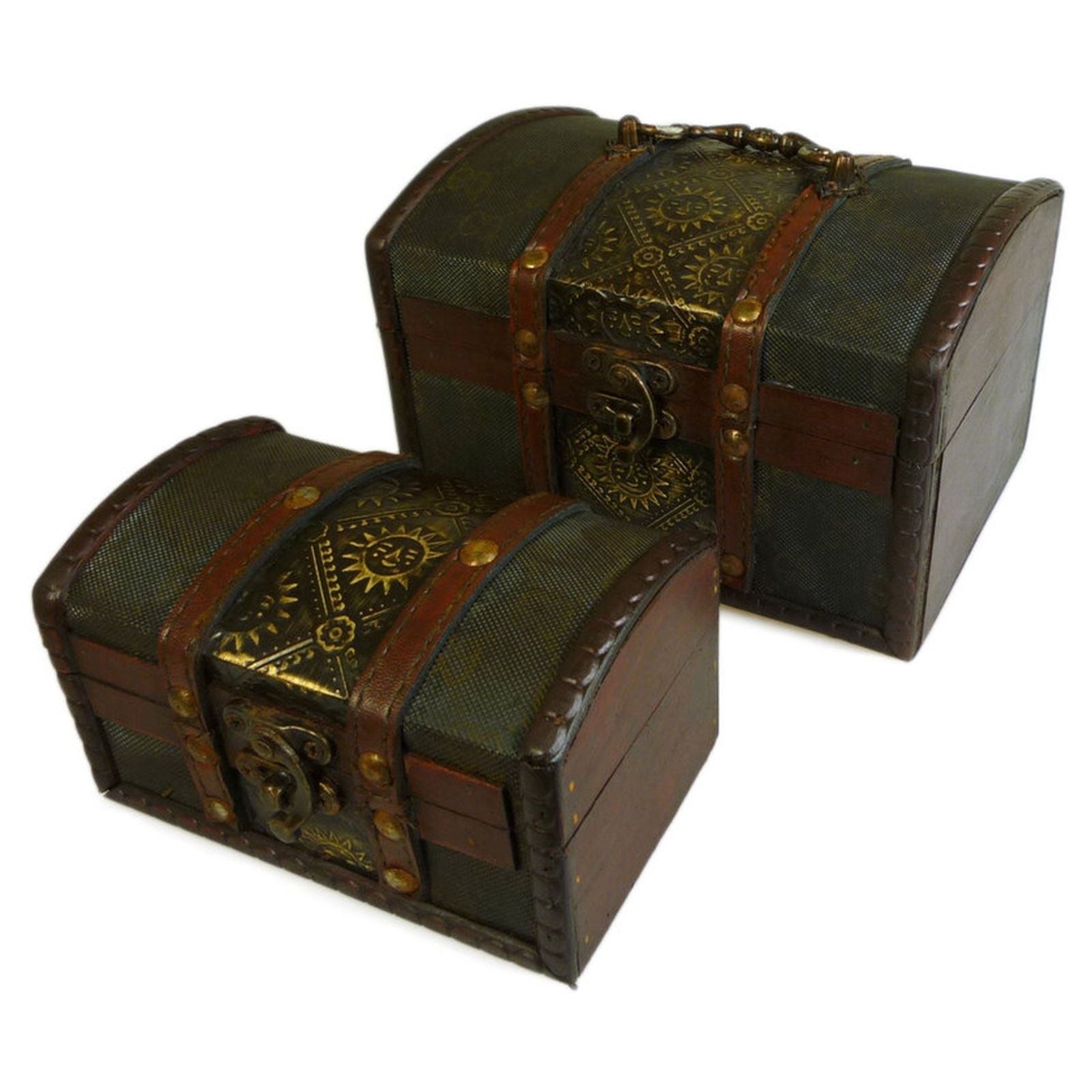 Sets of 2 Colonial Boxes - Metal Embossed product image