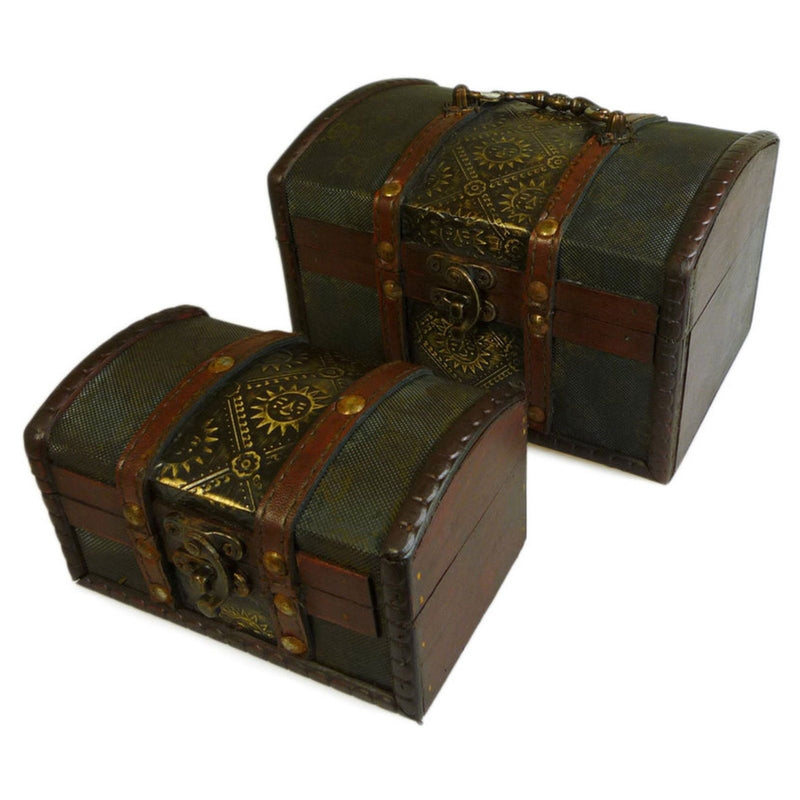 Sets of 2 Colonial Boxes - Metal Embossed product image