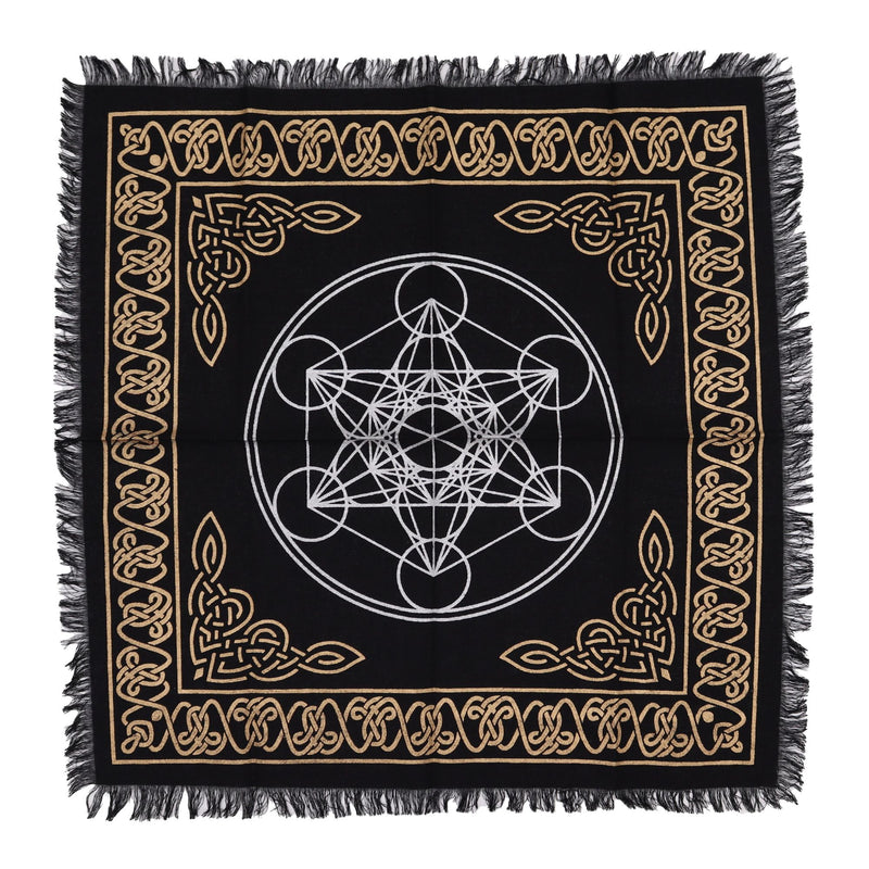 Esoteric Fringed Altar Cloth - Chakra Chart product image