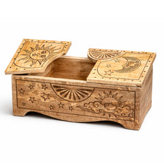 Sun & Moon Carved Sliding Box product image 4