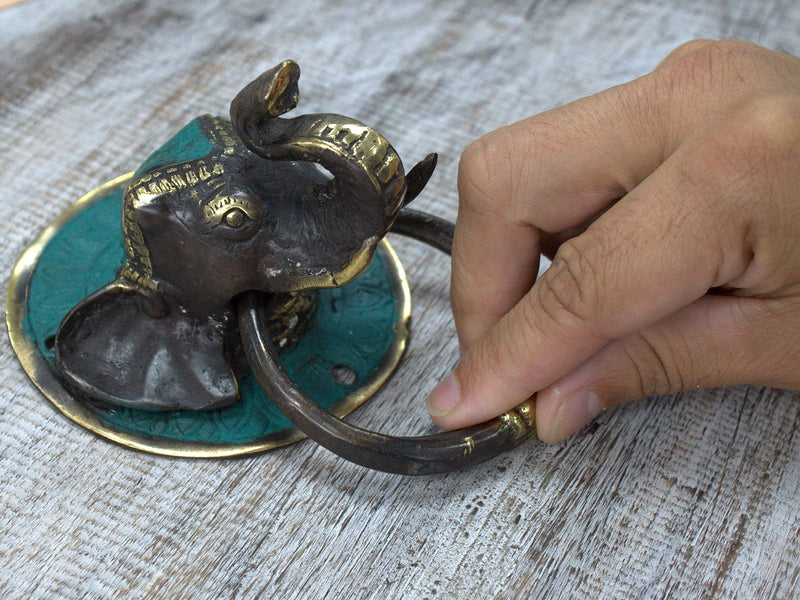 Brass Door Knocker - Stags Head product image