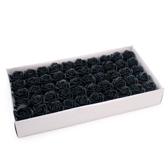 Craft Soap Flowers - Med Rose - Black With white Rim product image