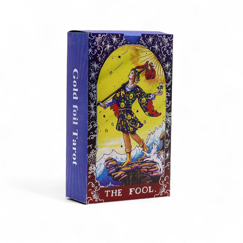 Blue Foil Tarot Card Set - Mandala - with booklet product image