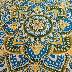 Large Mandala Roundy Art (180cm) - Yellow & Blue product image 3