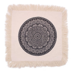 Traditional Mandala Cushion Cover - 45x45cm - black product image 5
