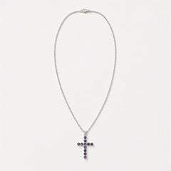 Indian Devotional Pendant - Silver Plated (45cm Chain)- Ionite Crucifix product image 4