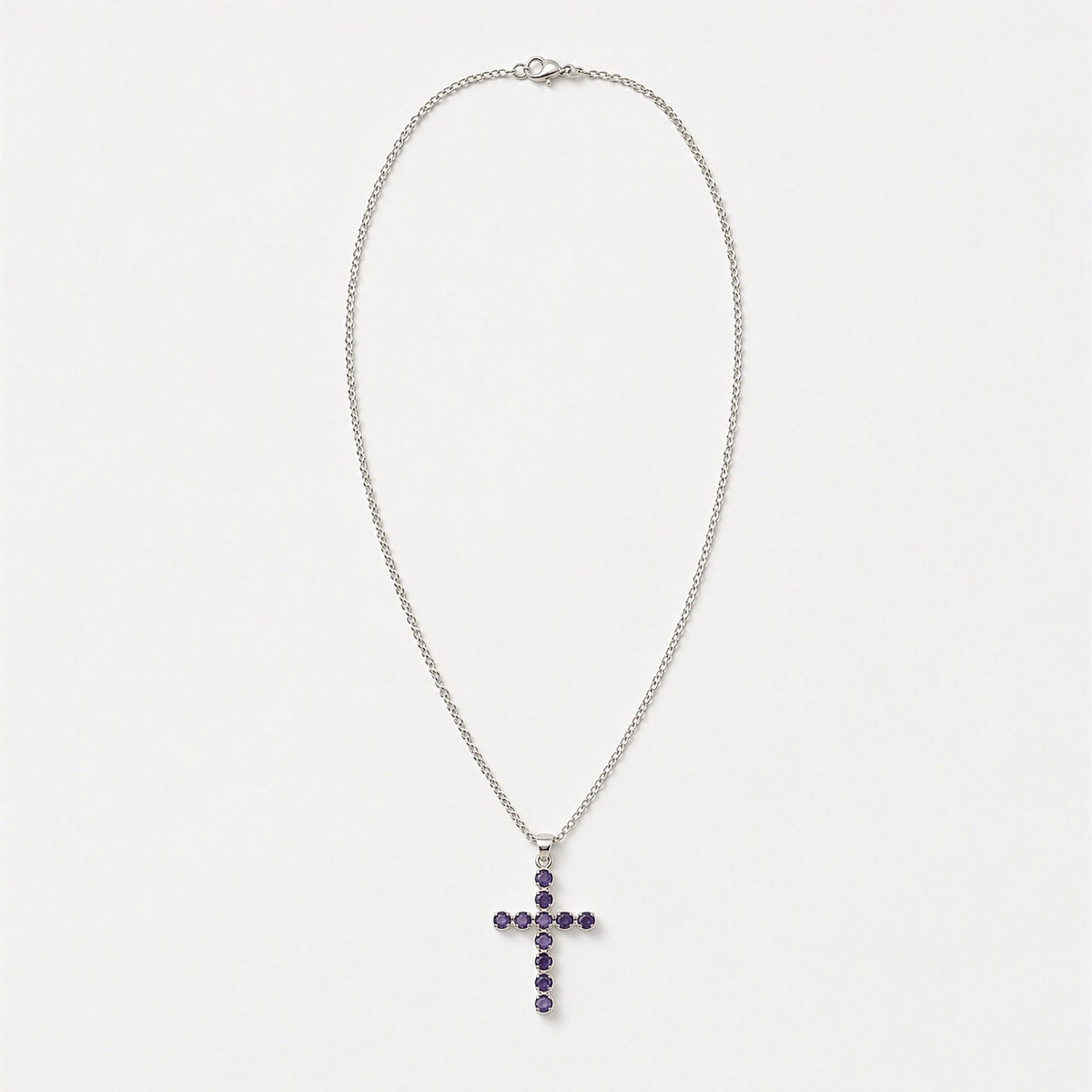 Indian Devotional Pendant - Silver Plated (45cm Chain)- Ionite Crucifix product image 4