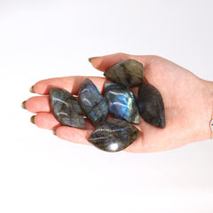 Madagascar Labradorite Leaf Stone (approx 15-20gms 45-55mm) product image