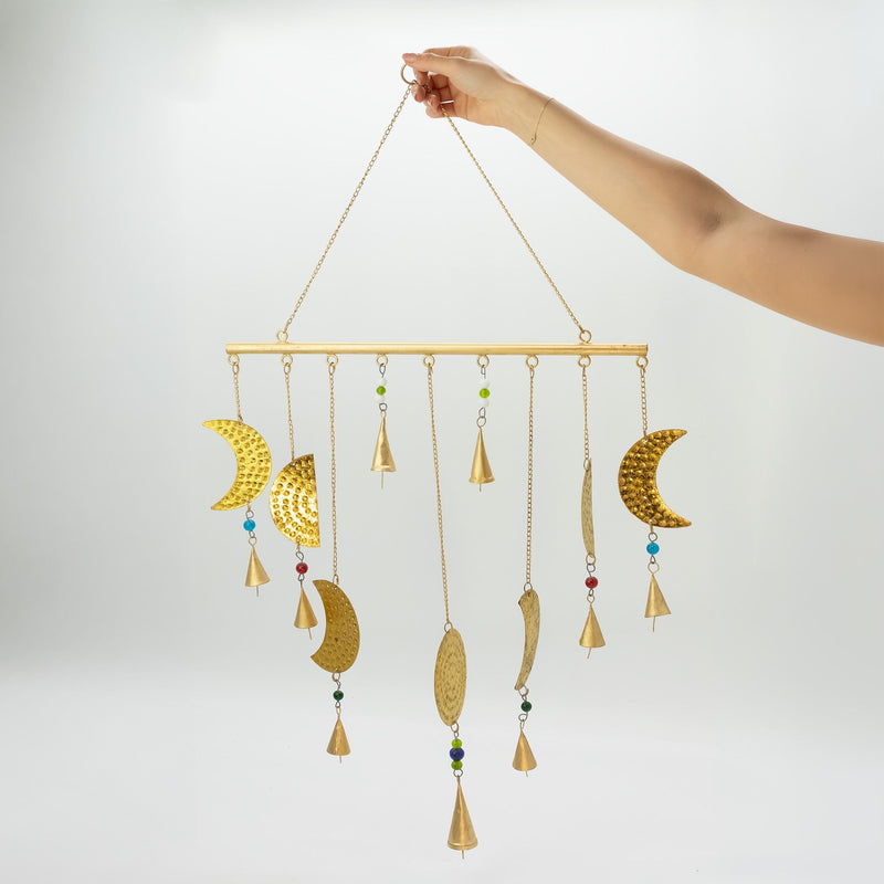 Indian Chimes - Brass Moon Phases Chimes product image