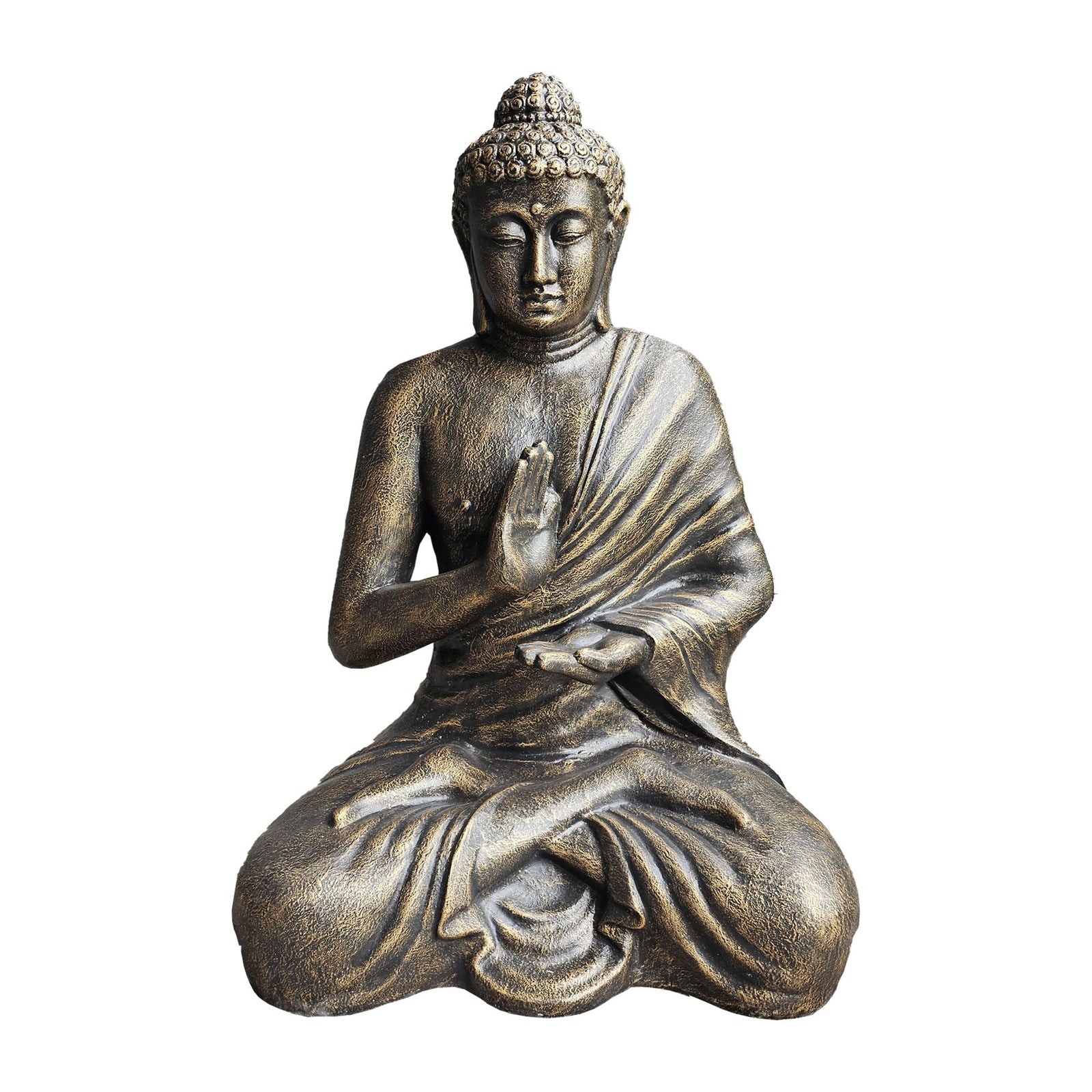 Large Antique Gold Buddha Meditation in Stupa - 1.5m product image