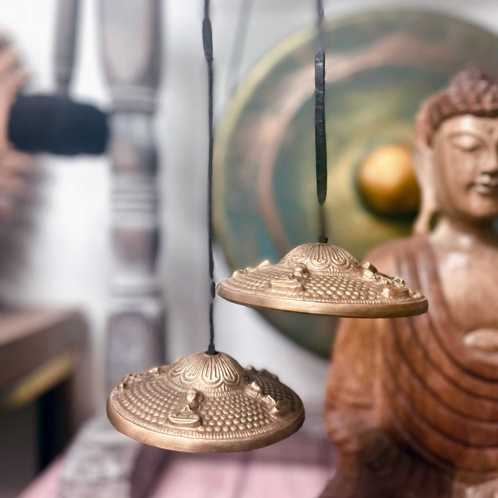 Tibetan Tingsha - Five Buddha - approx 9.5cm product image 3