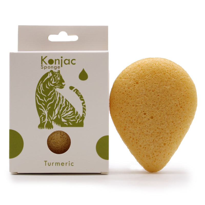 Teardrop Konjac Sponge - Turmeric - Anti-wrinkle product image