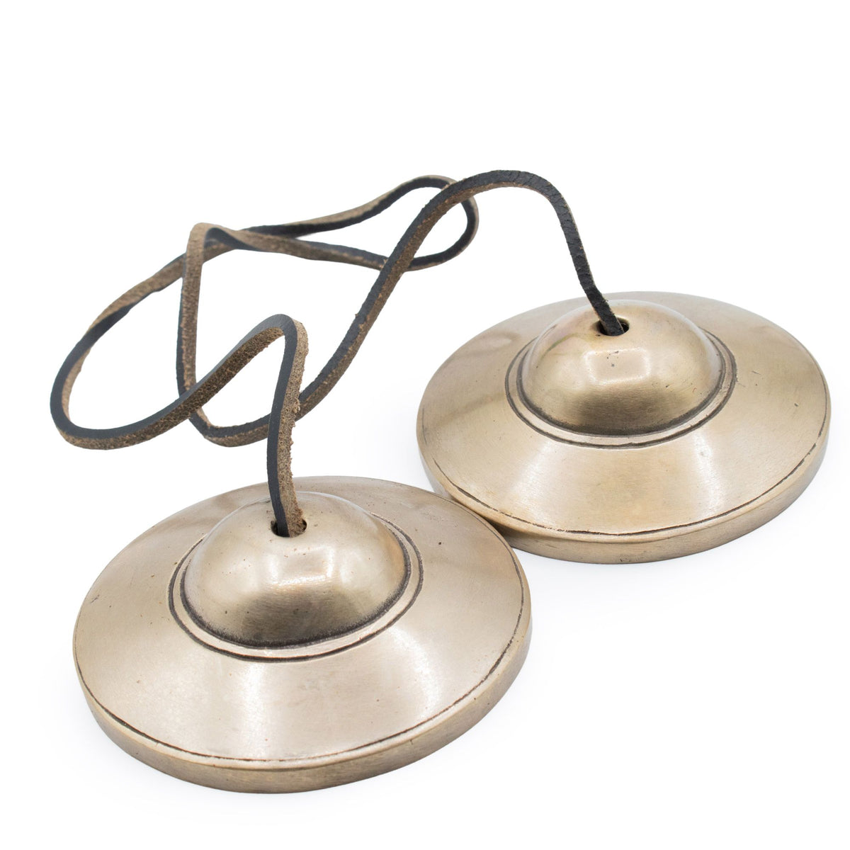 Premium Brass Tibetan Tingsha - Plain Traditional - approx 7.5cm (345gm) product image 2