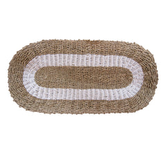 Oval Seagrass White & Tan - Classic - 60x120cm product image 5