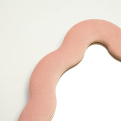 Soft Squiggly Mirror – Square Pebble – Rose Blush (22.5x27x2.3cm) product image 2