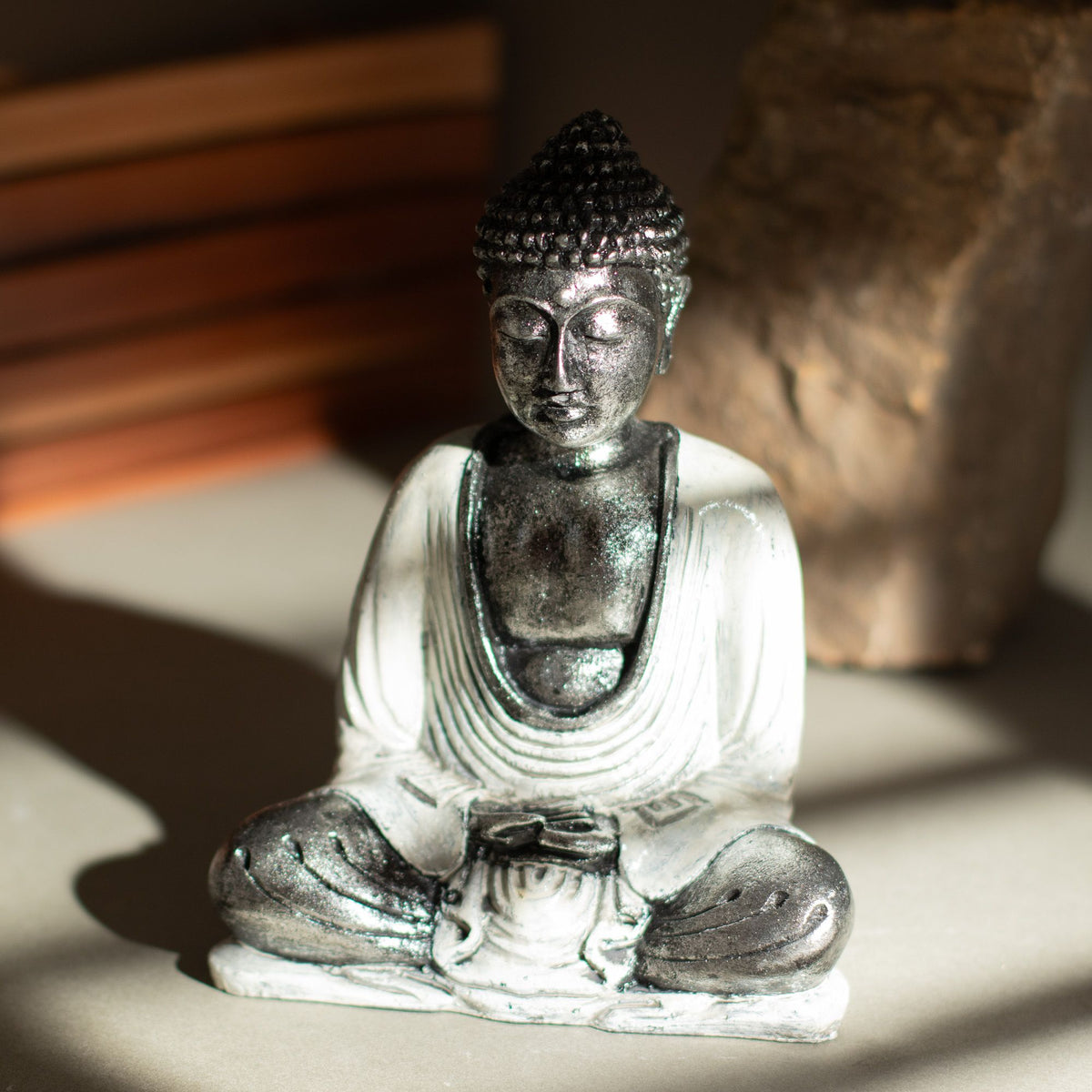 White & Grey Buddha - Medium product image 4