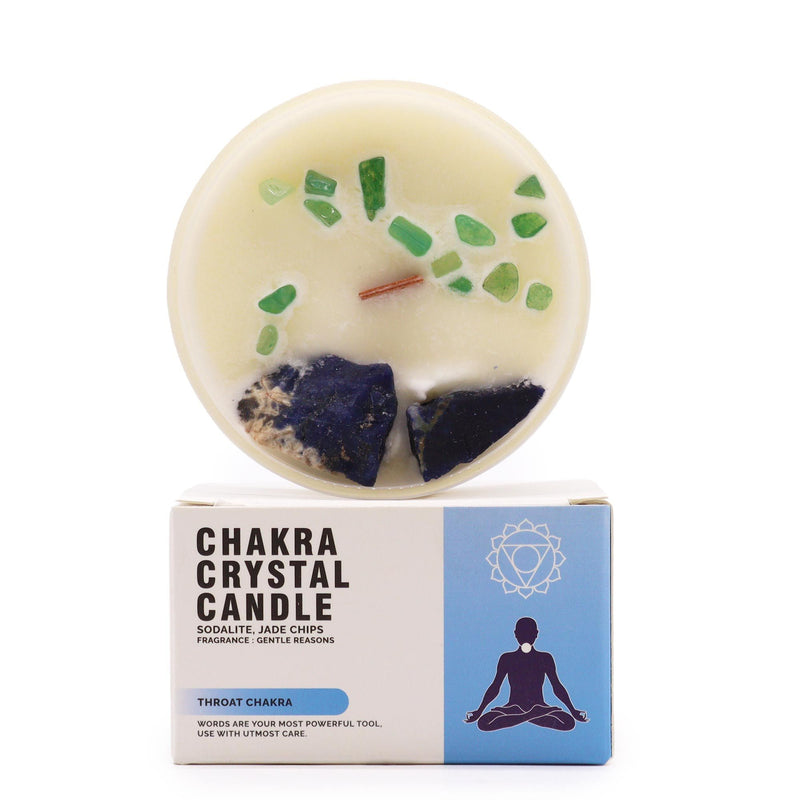 Chakra Crystal Candles - Throat Chakra product image