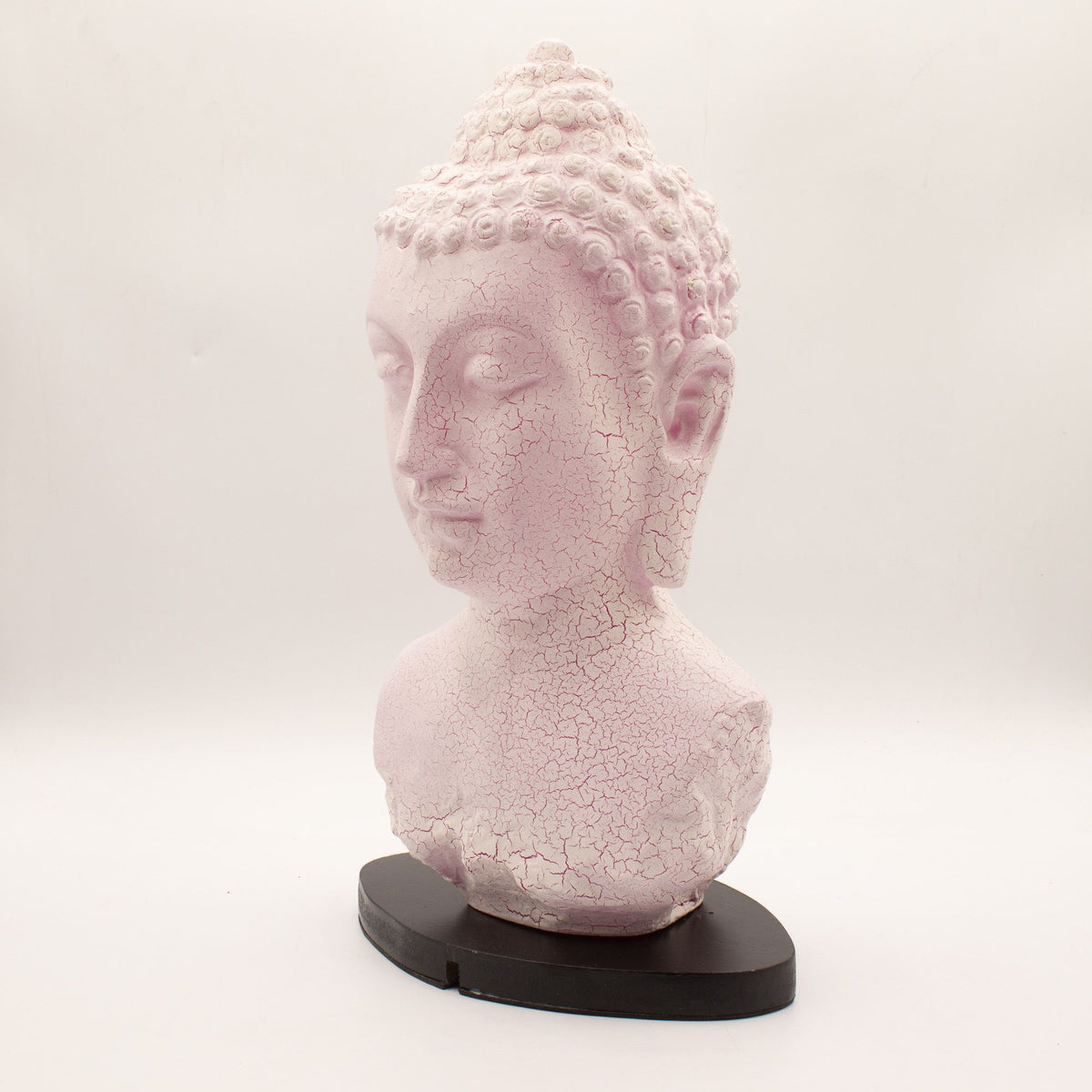 Buddha Bust Lamp Cherry Crackle - Oval stand product image 7