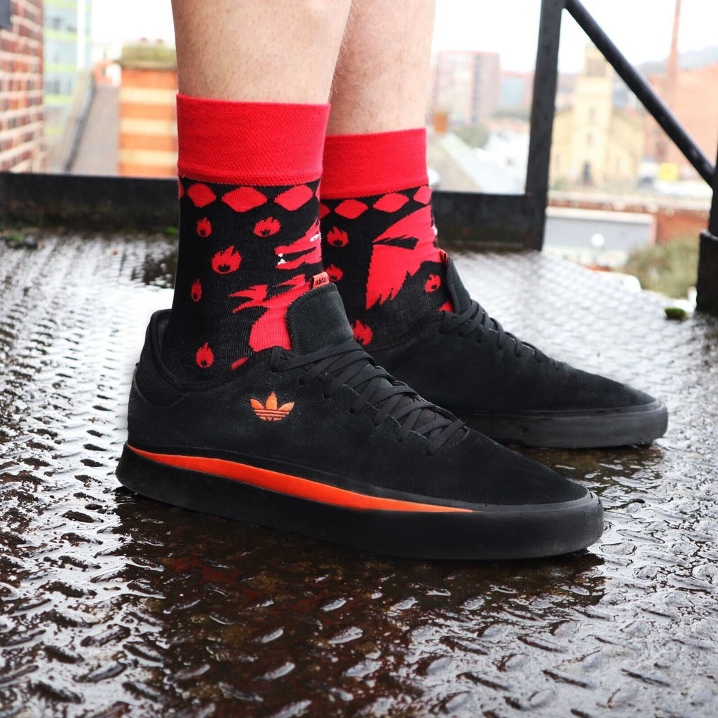 Hop Hare Bamboo Socks M/L - Red Dragons product image
