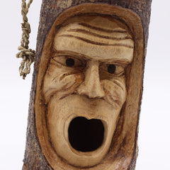 Tree Trunk Face - Bird House - Grumpy Old Man product image 4