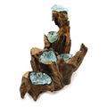 Molton Glass Five Candle Holder on Wood product image