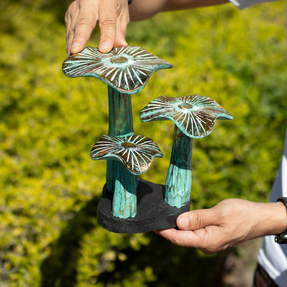 Small Golden Mushroom Art - 20cm - Greenwash product image 2