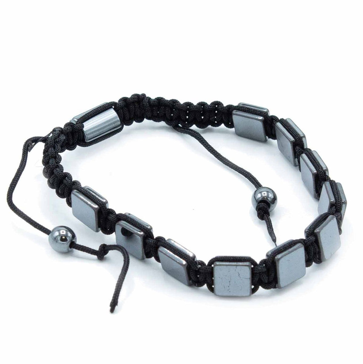 Magnetic Hematite Shamballa Bracelet - Flat Cubes product image
