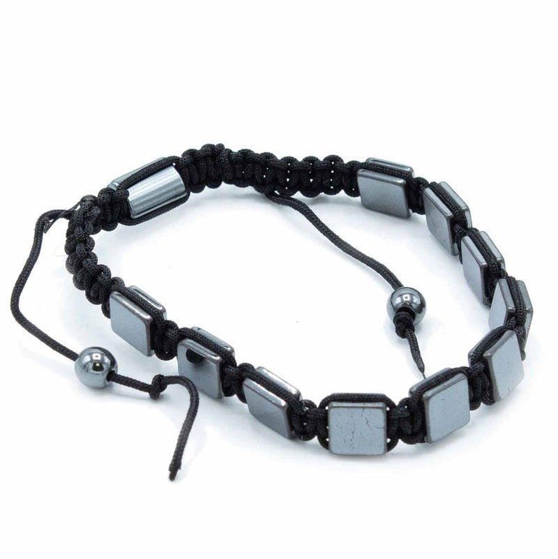 Magnetic Hematite Shamballa Bracelet - Flat Cubes product image