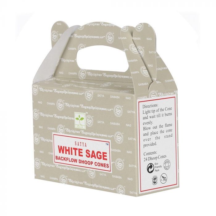 Satya Backflow Dhoop Cones - White Sage (24pcs) product image