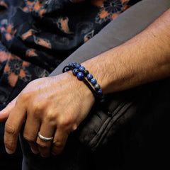 Gemstone Double Power Bracelets- Lapis Lazuli product image