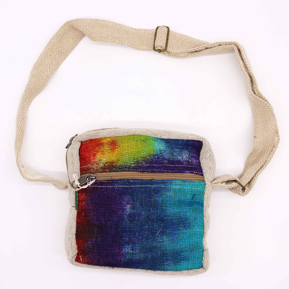 Tiedye Hemp Messegner Bag 1 Zip - product image 2
