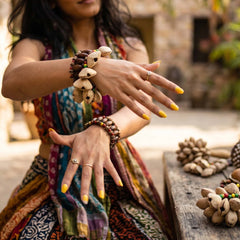 Kenari Shell Hand Shaker - Rattle Bracelet (15 Pieces) product image