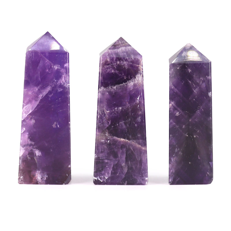 Gemstone Obelisk Point approx 5cm - African Amethyst product image