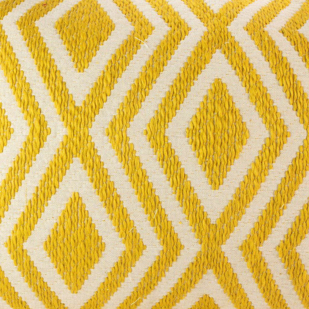 Classic Cushion Cover - Mustard Diamonds- 30x50cm - Lumber Style - product image 5