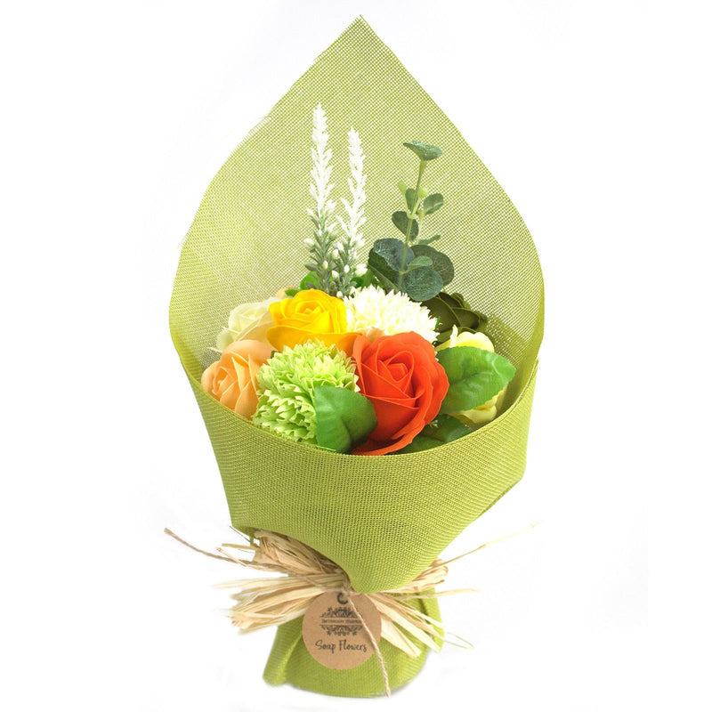 Green& Yellow Standing Soap Flower Bouquet - Special product image