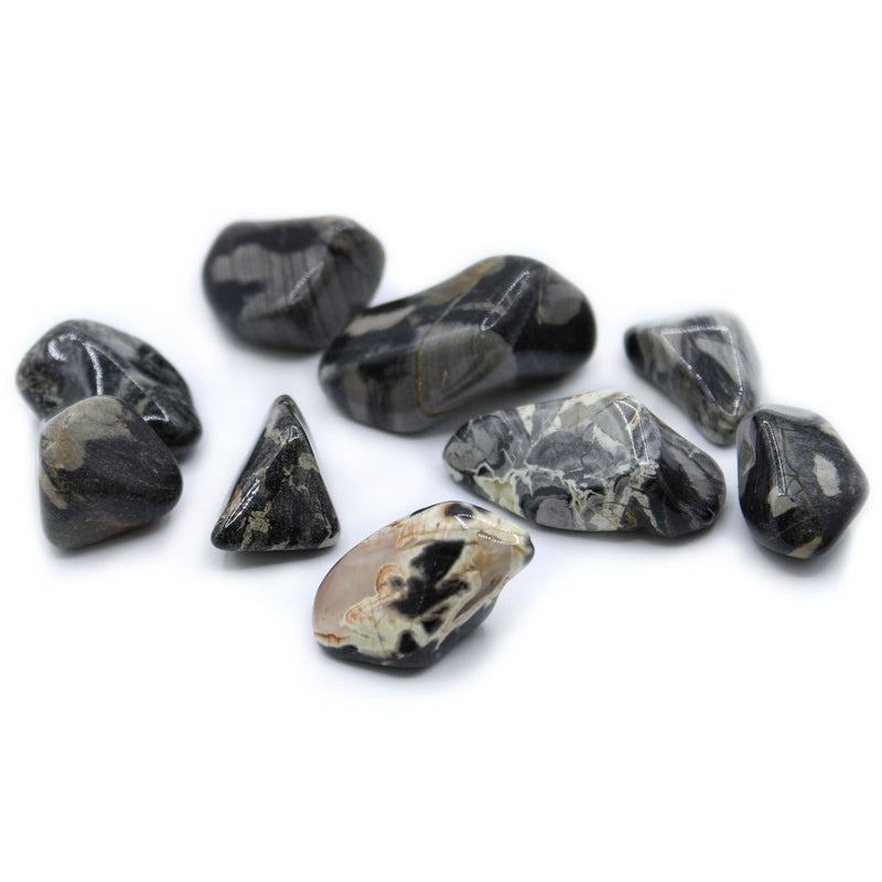 L Tumble Stones - Jasper - Silverleaf product image