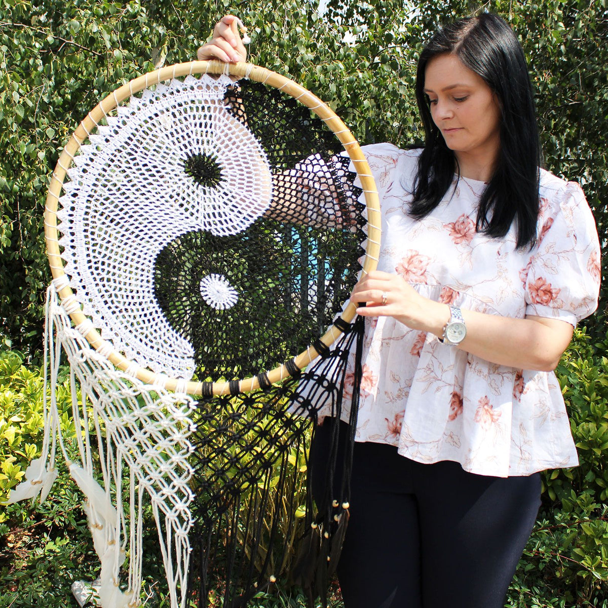 Bali Dream Catchers - Extra Large Ying Yang D: 50cm product image