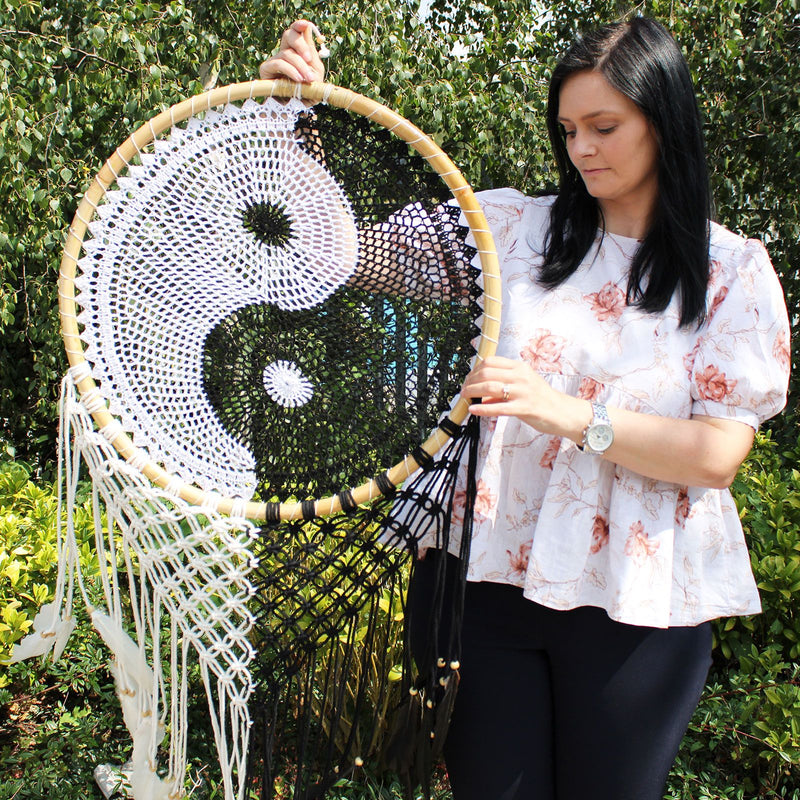 Bali Dream Catchers - Extra Large Ying Yang D: 50cm product image