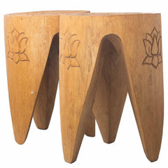 Interlocking Table/Stool set of 2 - Natural product image 4